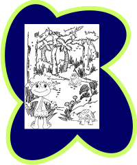 Desenho de Milu pensando no pai