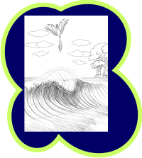 Desenho de Milu invis&iacute;vel